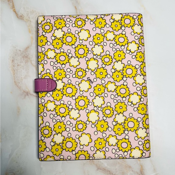 NEW! COACH NOTEBOOK with Floral Print | Lilac Multi - Picture 2 of 7
